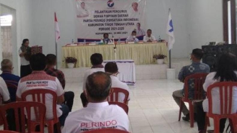 Pengurus DPD Partai Perindo Timor Tengah Utara Dilantik, Robert Y Widodo Jadi Ketua