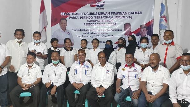 Lantik Pengurus DPD Perindo Ende, Ketua DPW NTT: Kader Partai Harus Loyal dan Militan