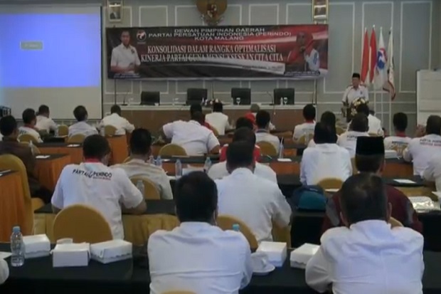 Jelang Pemilu 2024, DPW Partai Perindo Gelar Konsolidasi Besar-besaran di Malang