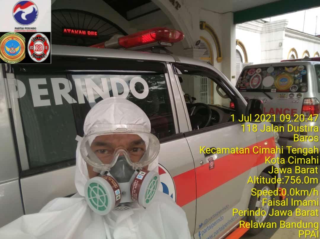 Evakuasi Warga Terpapar Covid-19, Ambulans Perindo Jabar Aktif Membantu Masyarakat di Tengah Ganasnya Pandemi