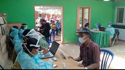 Senator Perindo Matim Puji Antusias 190 Warga Divaksin di Puskemas Beamuring