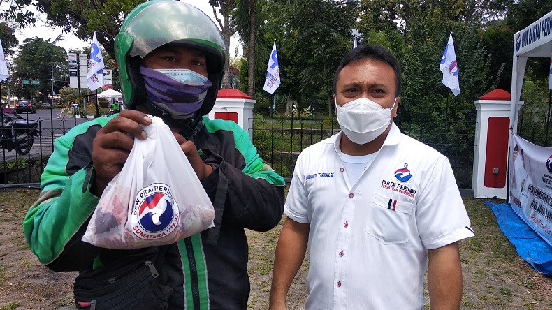 Warga Medan Apresiasi Perindo Sumut Bagi-Bagikan Daging Kurban