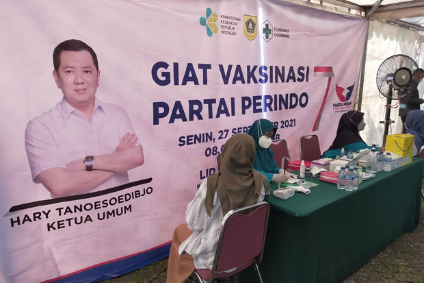 Masyarakat Sambut Positif Vaksinasi Partai Perindo di Lido Bogor