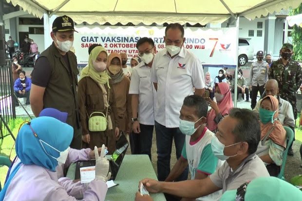 1.500 Warga Antusias Ikut Vaksinasi Digelar Partai Perindo dan Pemkab Kendal