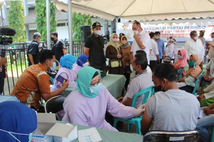 Ketua DPD Kendal: Vaksinasi Digelar Partai Perindo Diharapkan Meminimalisir Penyebaran Covid-19