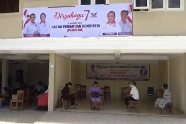 HUT ke-7 Partai Perindo, 100 Paket Sembako Dibagikan untuk Warga Tapanuli Utara