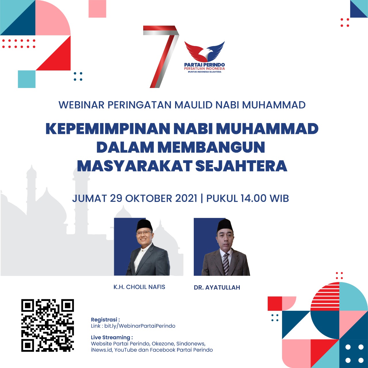 Siang Ini Pukul 14.00, Ketua MUI Bicara di Webinar Maulid Nabi yang Digelar Partai Perindo, Ini Link Registrasinya!