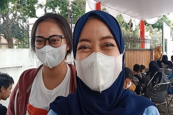 Puas Ikut Vaksinasi Massal, Mojang Bandung Doakan Partai Perindo Semakin Maju