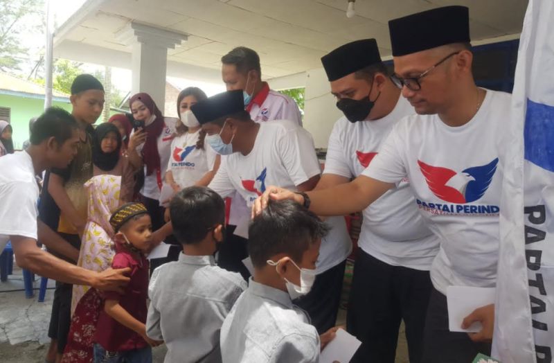 Meriahkan HUT ke-7, Partai Perindo Deliserdang Santuni 50 Anak Yatim