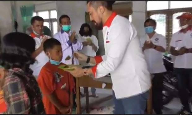 Syukuran HUT ke-7, Partai Perindo Karo Berbagi Kebahagiaan dengan Yatim Piatu 