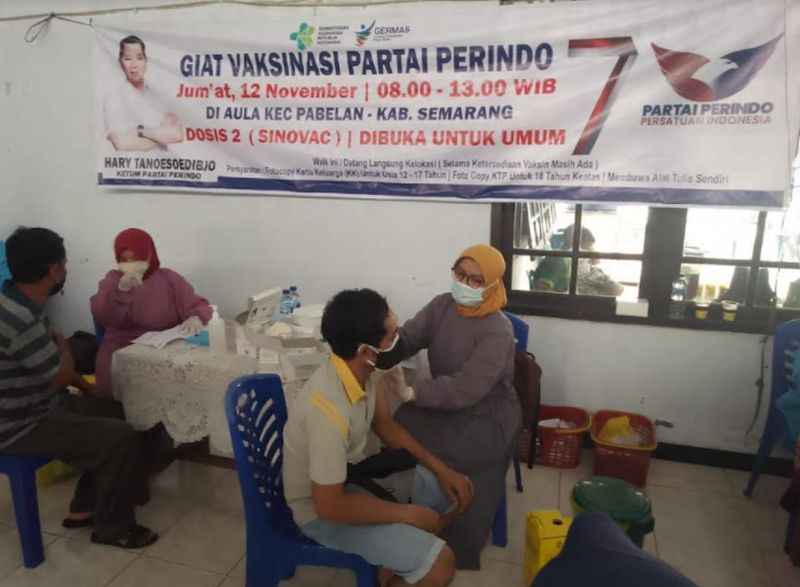 Aksi Nyata Partai Perindo Dorong Percepatan Pembentukan Kekebalan Komunal di Semarang