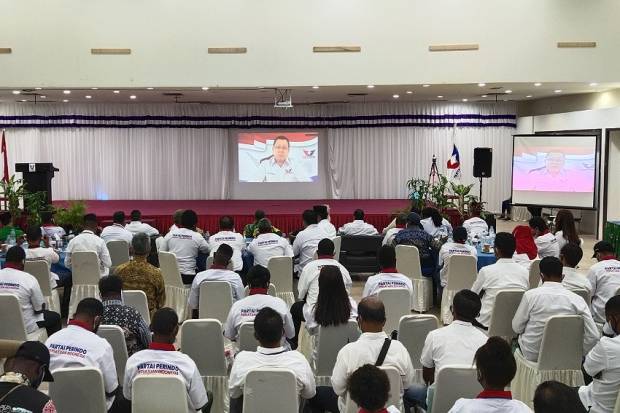 Muskerwil DPW Partai Perindo Papua Barat, Hary Tanoesoedibjo Ajak Kader Kerja Keras Menangkan Pemilu 2024