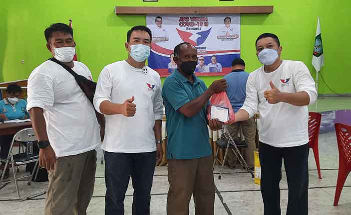 Ketua Partai Perindo Beltim: Antusias Warga Tinggi, Vaksinasi Tembus 500 Dosis