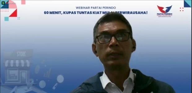 Perjuangkan Kesejahteraan Masyarakat, Partai Perindo Gelar Webinar Kewirausahaan