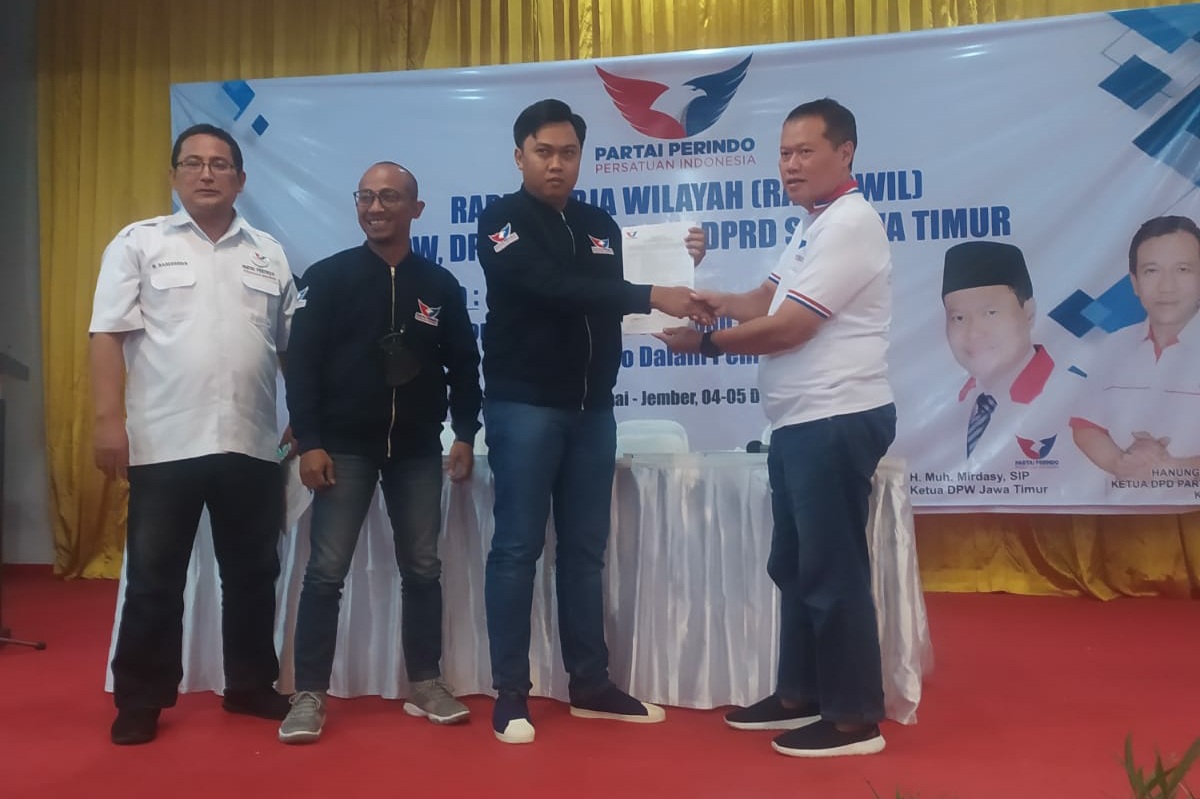 Resmi Nahkodai Partai Perindo Magetan, Aries Siap Antarkan Kader Menjadi Caleg di Pemilu 2024