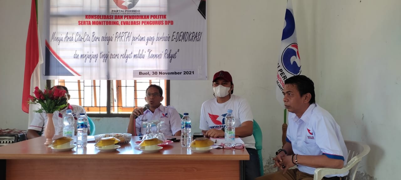 DPW Sulteng Minta DPD Partai Perindo Buol Mengirimkan Bacaleg ke DPRD di Pemilu 2024
