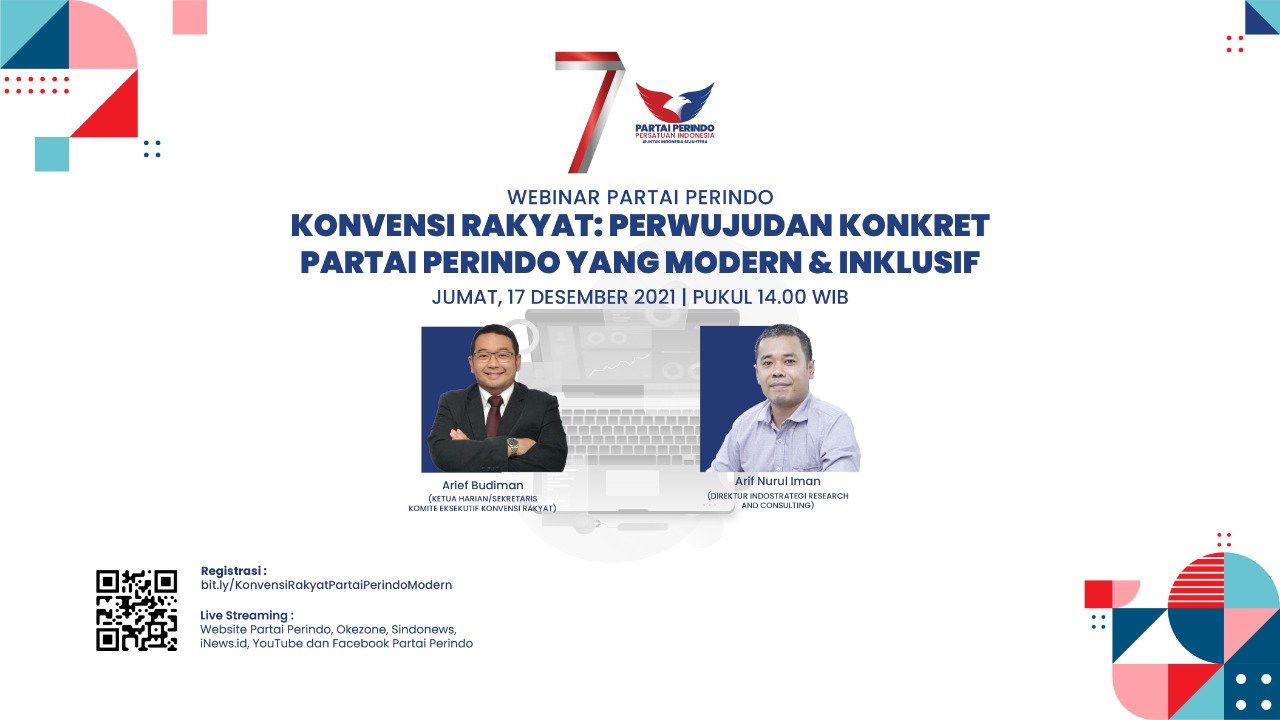 Ingin Jadi Wakil Rakyat? Selami Webinar Partai Perindo tentang Konvensi Rakyat 17 Desember, Daftar di Sini!