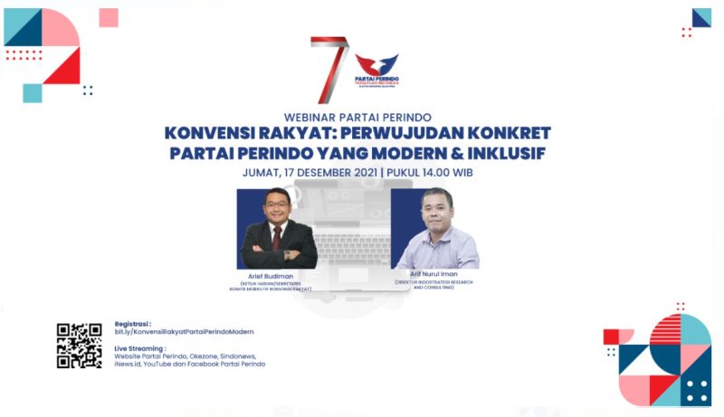 Mau Jadi Anggota Dewan? Cek Caranya di Webinar Partai Perindo tentang Konvensi Rakyat 17 Desember, Daftar di Sini!