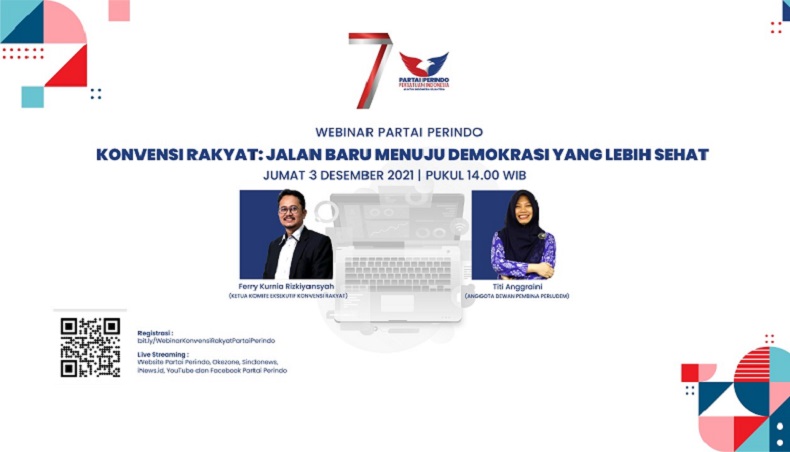 Mau Jadi Caleg Partai Perindo? Hari Ini Ada Webinar Konvensi Rakyat, Daftar di Sini! 