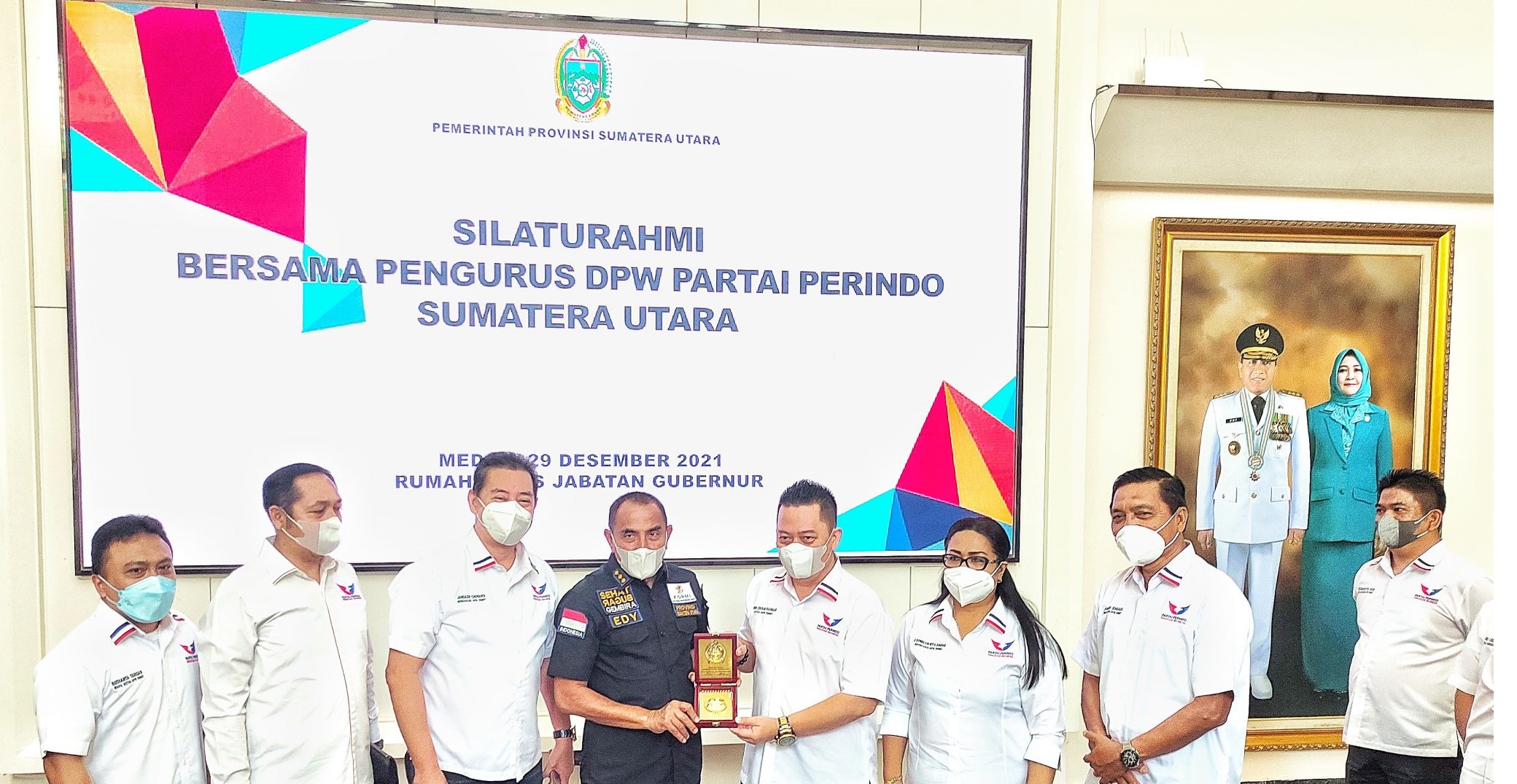 Pengurus DPW Partai Perindo Sumut Silaturahmi ke Gubsu Edy Rahmayadi