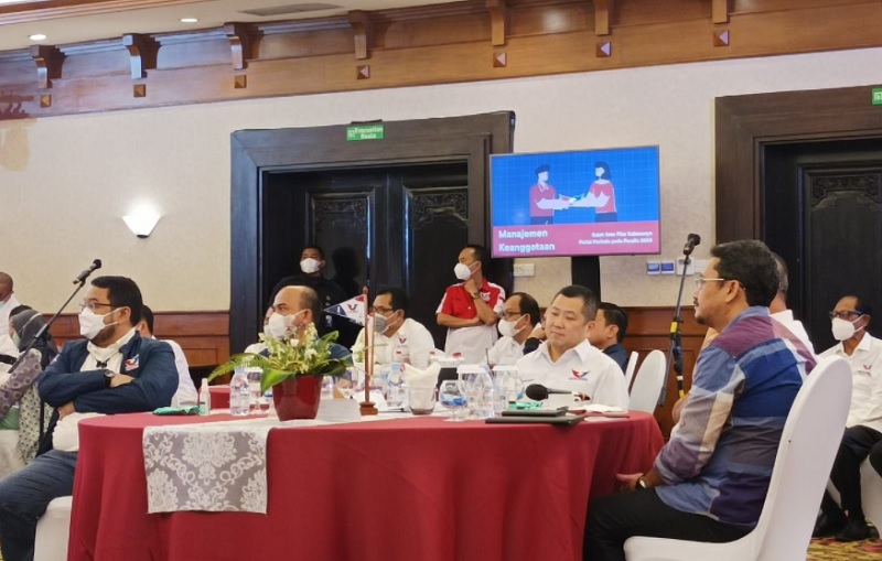 Ketua Umum Partai Perindo Hary Tanoesoedibjo Hadiri Rakernas Hari Kedua