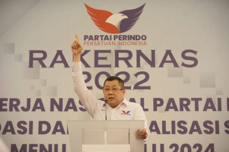 Rakernas Partai Perindo Serukan Ikrar 2024, Hary Tanoesoedibjo: Indonesia Sejahtera, Persatuan Kuat