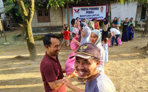 Salurkan Bantuan untuk Korban Gempa Banten, Wujud Kebersamaan Partai Perindo dengan Rakyat