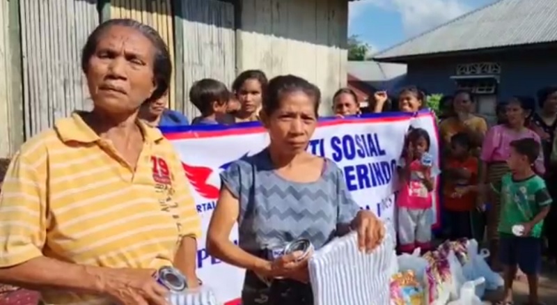 Warga Korban Gempa Larantuka Sangat Terbantu dengan Bantuan Partai Perindo