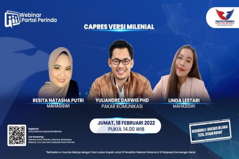 Siang Ini! Partai Perindo Gelar Webinar Capres Pilihan Milenial, Daftar di Sini
