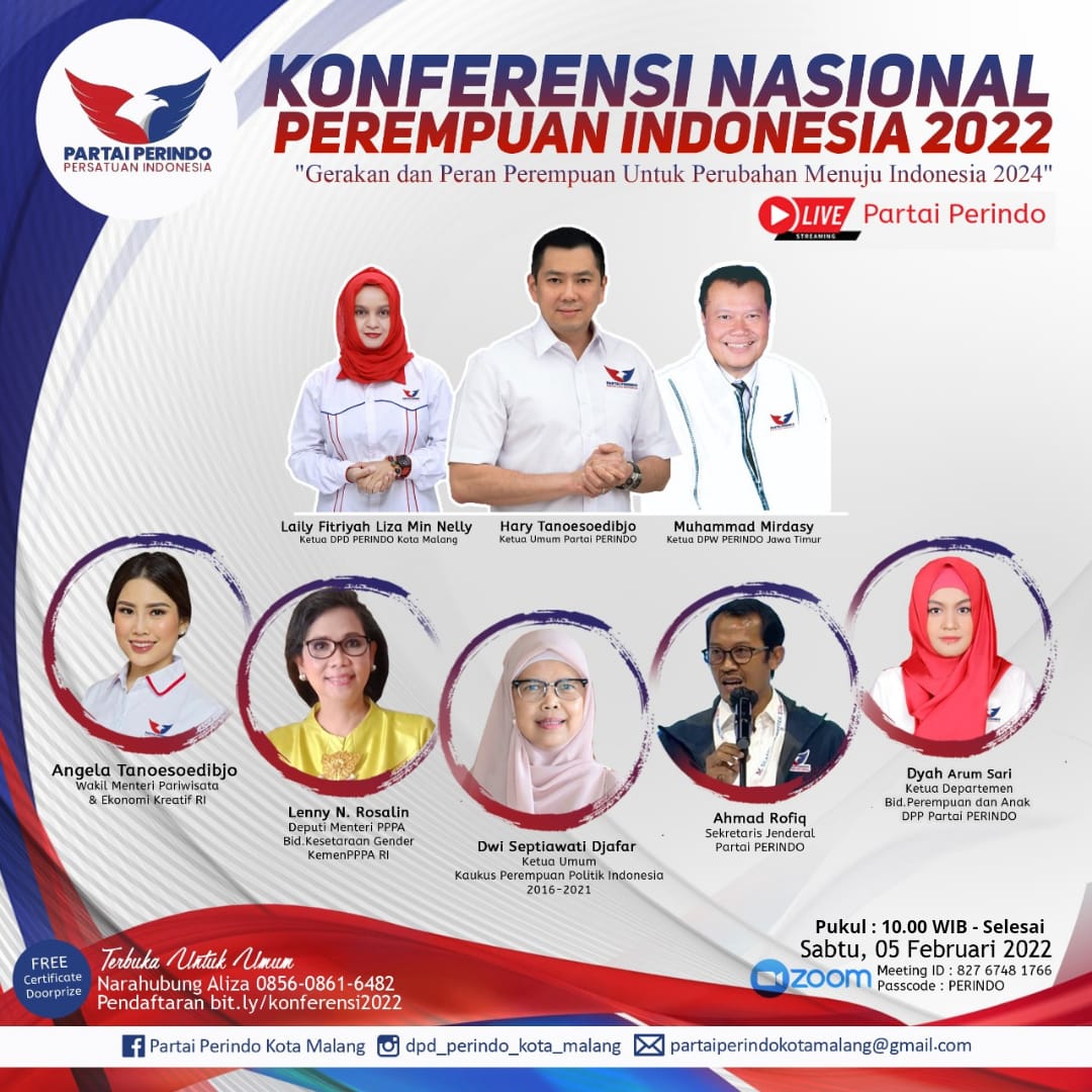 Dihadiri Angela Tanoesoedibjo, Partai Perindo Gelar Konferensi Nasional Perempuan Indonesia 2022, Cek di Sini!