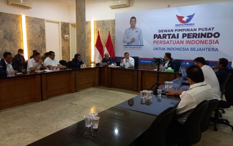 Rapat dengan Ketum Hary Tanoesoedibjo, Jubir Partai Perindo Dapat Arahan Strategi Komunikasi