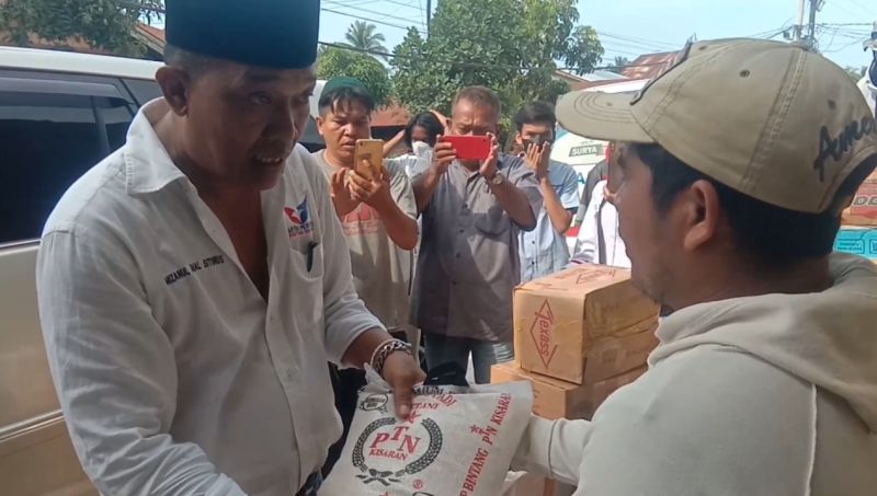 Bantuan ke Korban Kebakaran dan Bagikan Takjil di Asahan