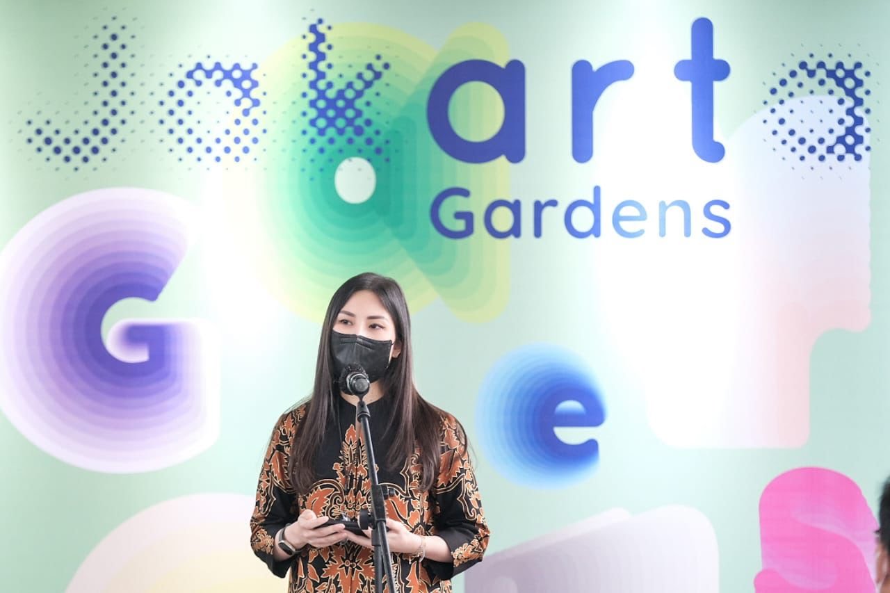 Resmikan Art Jakarta Gardens 2022, Wamenparekraf Angela Tanoesoedibjo Yakin Target 8.000 Pengunjung Tercapai