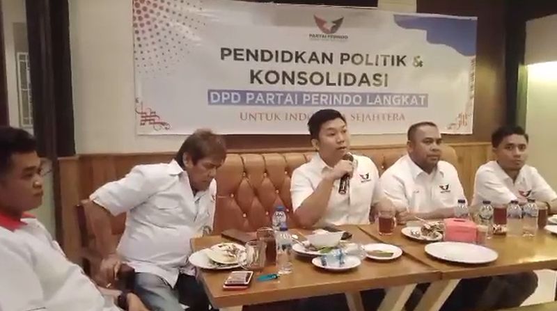 Songsong Pemilu 2024, Partai Perindo Langkat Lakukan Konsolidasi