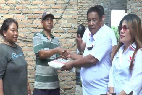 Partai Perindo Deliserdang Bantu Korban Bencana Angin Puting Beliung