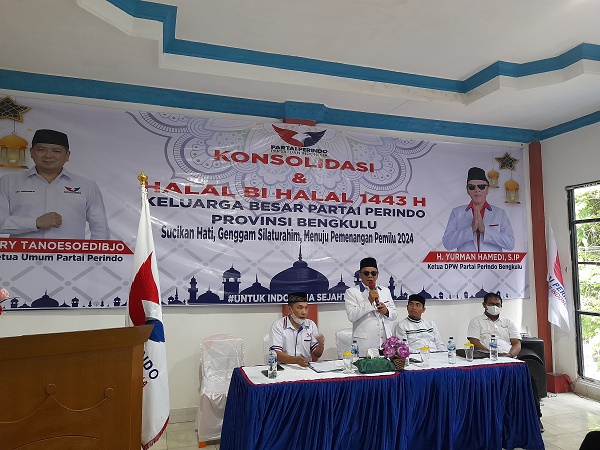 DPW Partai Perindo Bengkulu Gelar Halalbihalal Bersama Seluruh Kader dan Pengurus