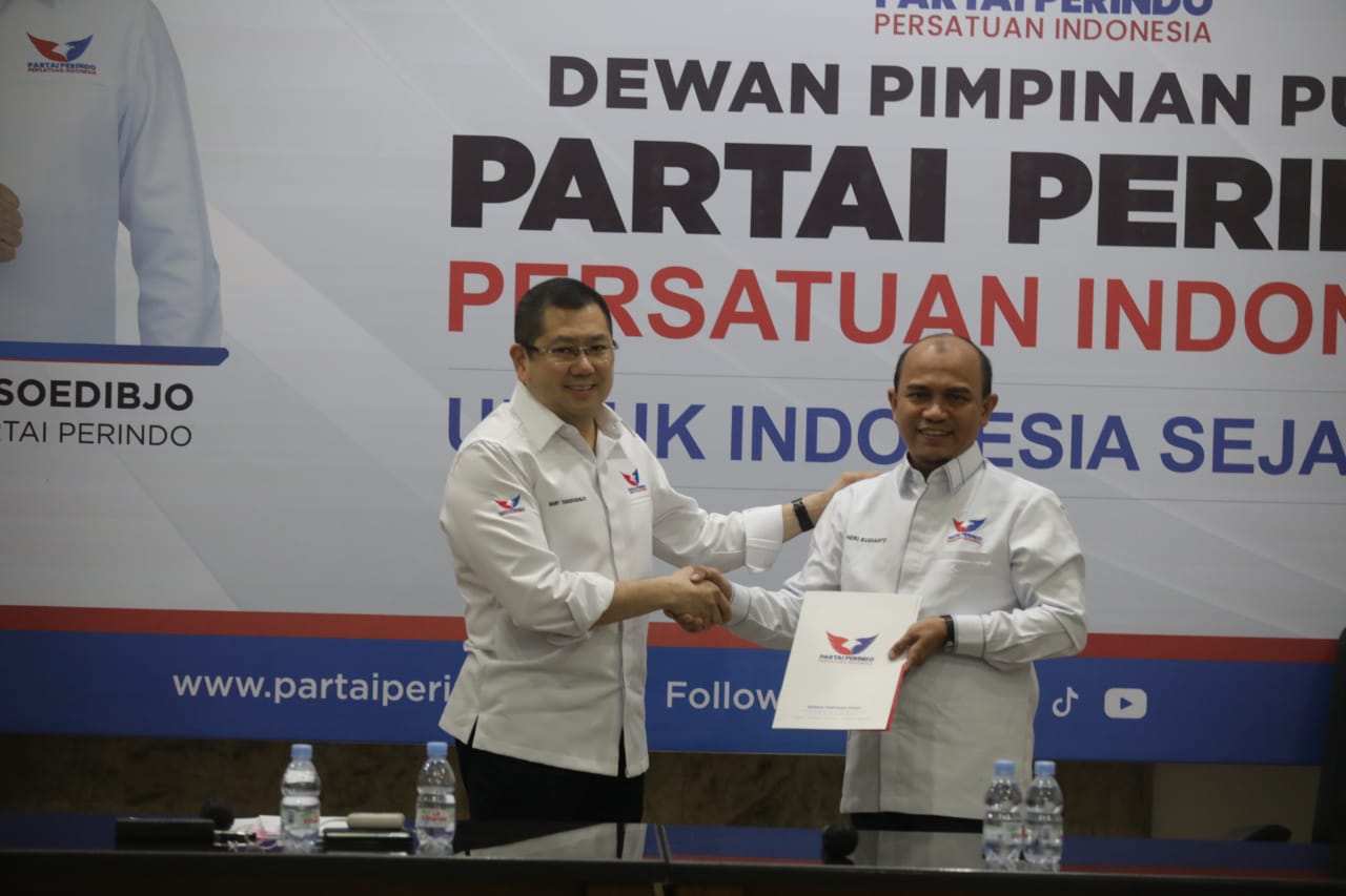 Dilantik HT Jadi Kabid Politik & Kebijakan Publik Partai Perindo, Dr. Heri Budianto: Cinta yang Tertunda Akhirnya Kesampaian