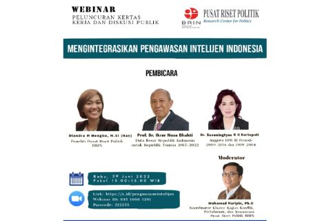 BRIN Rancang Pengawasan Intelijen Terintegratif, Ketua DPP Partai Perindo Beri 3 Catatan Penting