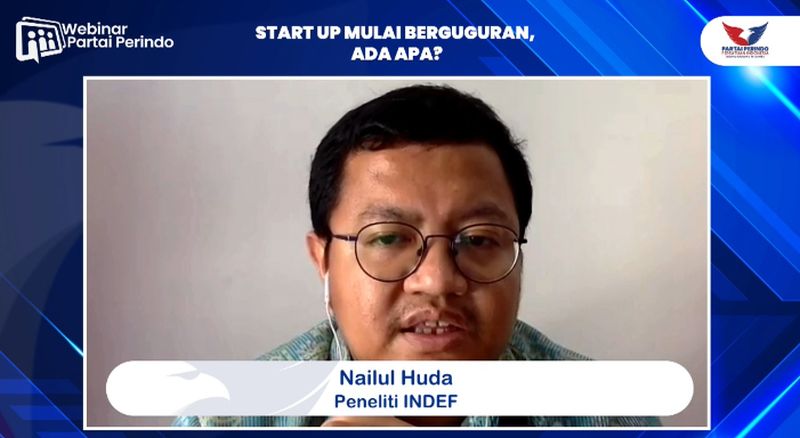 Di Webinar Partai Perindo, Peneliti INDEF Ungkap Pemicu Startup di Indonesia Berangsur Bangkrut