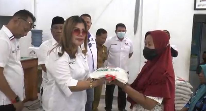 Partai Perindo Berikan Bantuan ke Korban Puting Beliung di Deliserdang