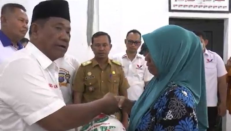 Korban Puting Beliung Dapat Bantuan, Camat Pagar Merbau: Terima Kasih Partai Perindo