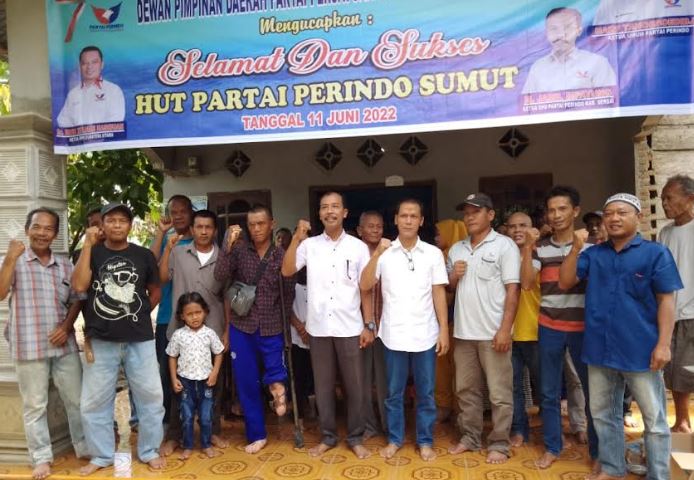 HUT ke-7, Partai Perindo Serdang Bedagai Bagikan Bantuan ke Warga & Penyandang Disabilitas