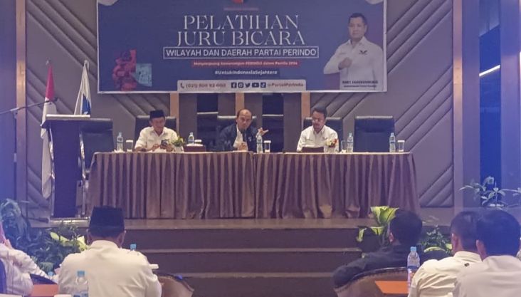 Tugas Juru Bicara Partai Perindo Sampaikan Visi Misi ke Masyarakat