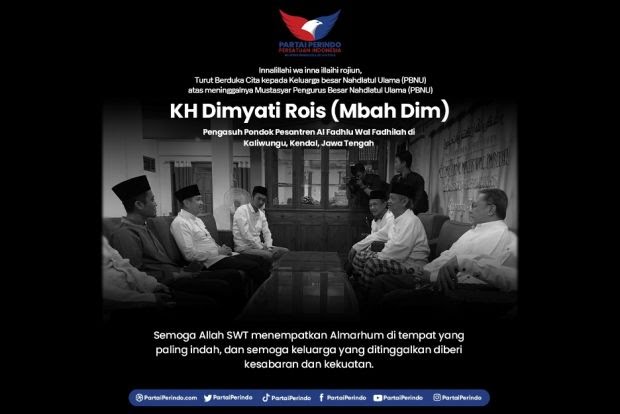KH Dimyati Rois Wafat, Sekjen: Partai Perindo Berbelansungkawa, Kita Kehilangan Ulama Moderat