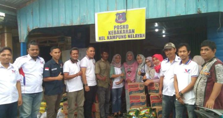 Beri Bantuan kepada Korban Kebakaran sebagai Wujud Kepedulian Partai Perindo Tanjabbar