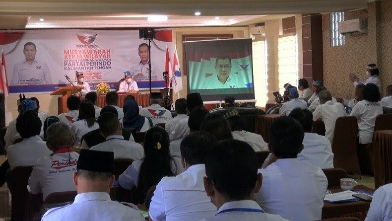 Hary Tanoesoedibjo Berikan Arahan di Muskerwil DPW Partai Perindo Kalteng