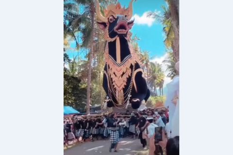 Hadiri Puncak Ngaben Massal, Partai Perindo Bali Ajak Bangkit dari Pandemi