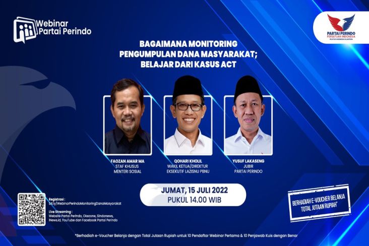 Kasus ACT Mencuat, Webinar Partai Perindo Besok Ungkit soal Donasi Publik Tak Rawan Disunat 