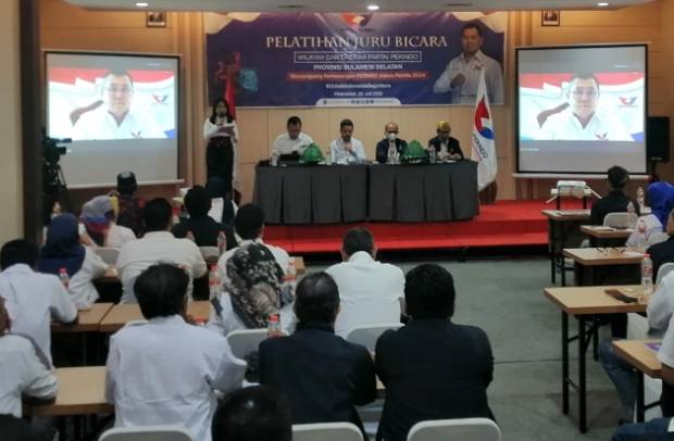 Program DPP, 65 Kader Parta Perindo se-Sulsel Ikut Pelatihan Juru Bicara di Makassar
