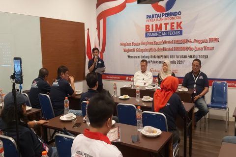 Sambut Verifikasi KPU, Partai Perindo Jatim Gelar Bimtek Anggota Legislatif